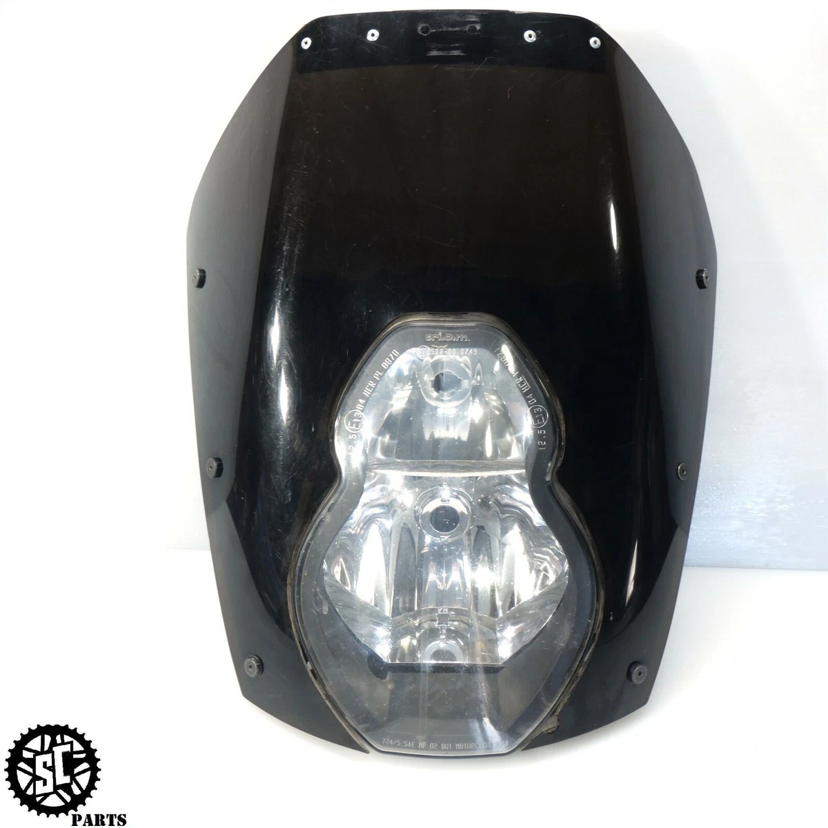 03-13 KTM 950 990 ADVENTURE HEADLIGHT FRONT FAIRING 60014801100 