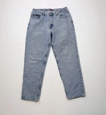 Vtg 90s Tommy Hilfiger Mens 34x30 Distressed Spell Out Straight Leg Jeans USA