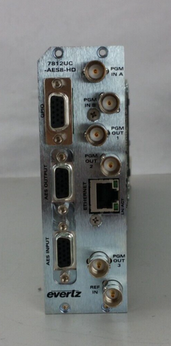 Evertz 7812UC-AES8-HD HD/SD Broadcast Quality Down Converter With Backpanel - 第 3/7 張圖片