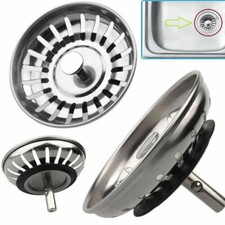 2X Rheme Kitchen Sink Strainer Plug Stainless Steel Thicken for Kitchen Sink