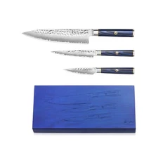 Cangshan KITA Series Starter Knife Set, High Carbon X-7 Damascus Steel (3-Pie...