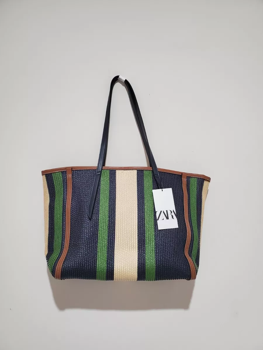 Manhattan Striped Large Tote