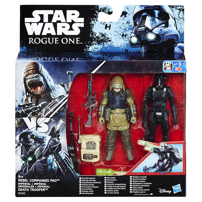 Star Wars Rogue One Rebel Commando Pao VS Imperial Death