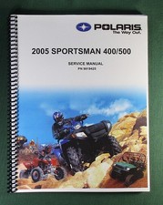 2005 Polaris Sportsman 400 / 500  Service Manual: 312 Pages & Protective Covers