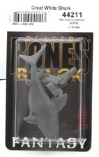 Reaper 44211 Great White Shark Bones Black Fish Aquatic Animal Ocean Sea
