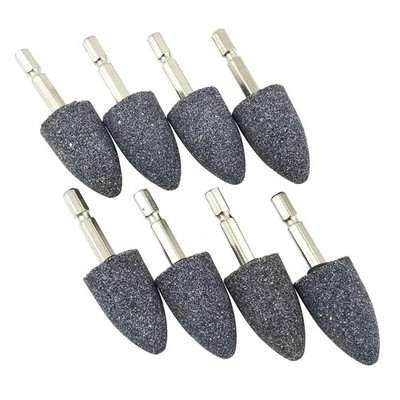 Abrasive Grinding Point 25mm Cone Shape Rotary Tool Bits 1/4 Inch Hex Shank