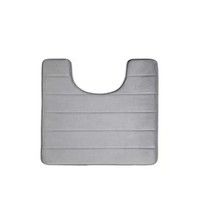 Non Slip Pedestal Bath Mat Bathroom Rug Water Absorbent Toilet Pedestal Mats