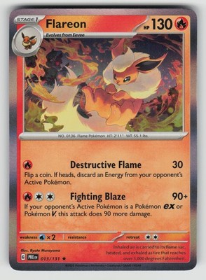 Flareon - 013/131 - PTCG - SV: Prismatic Evolutions - Holo - NM