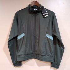 Adidas Track Jacket Womens XS Olive Green Zoe Saldana Legacy Streetwear Gym Run