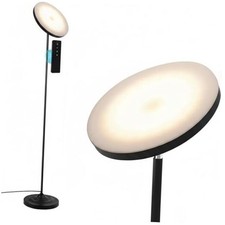 Upgraded Floor Lamp, 30W/2600LM Super Bright Floor Lamp with Remote Matte Black