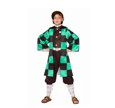 NEW BOYS KIDS InSpirit Designs Demon Slayer Tanjiro Child Costume  SIZE M 7/8