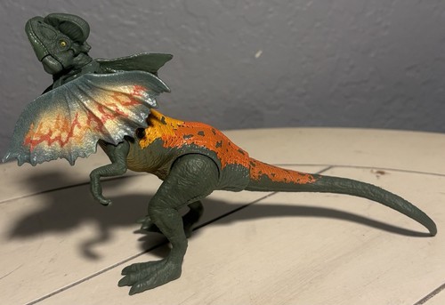 Jurassic World Park Primal Attack Savage Strike DILOPHOSAURUS Dinosaur Mattel