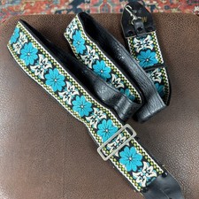 Ace Style Morris Strap Blue Flower - Metal Bu...
