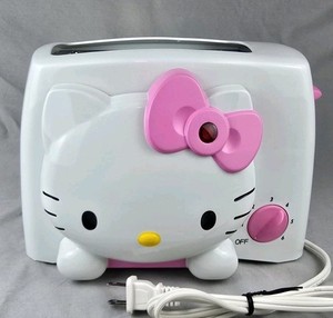 SANYO Hello Kitty Face Toaster Sanrio SK-KT21P 2001 Vintage RARE Light Up Bow