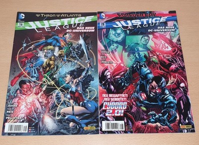 Justice League # 16, 28 (German) Panini 2014 +++ DC Comics +++ Collection Batman