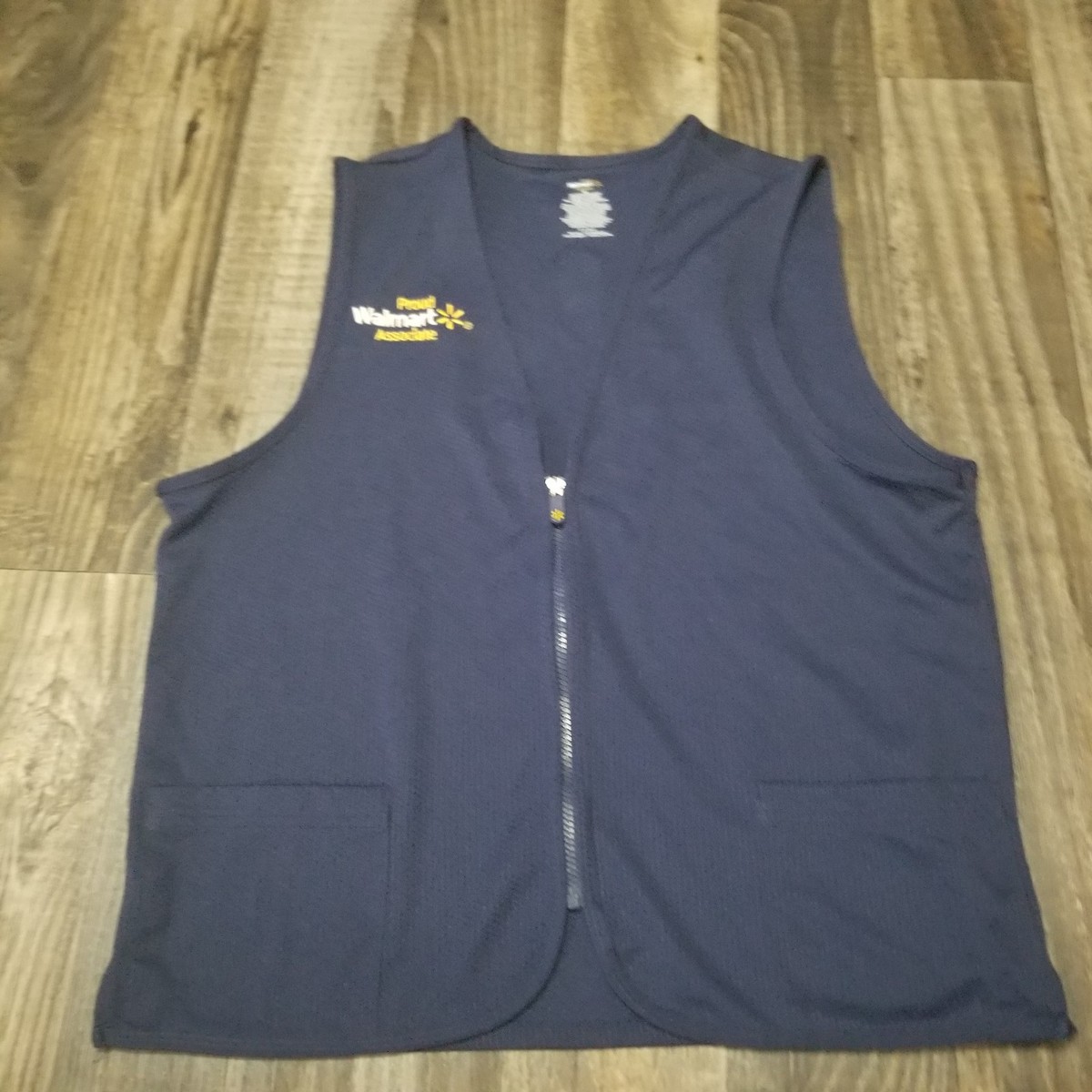 Walmart Associate Unisex Employee Uniform Dark Blue Vest Size