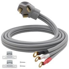 3 Prong Dryer Cord 6 Feet SRDT 30 Amp NEMA 1030 Appliance Power Cord
