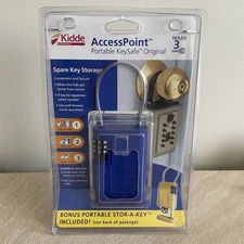 NEW Kidde AccessPoint Portable Keysafe Original Stor-a-key Holds 3 Keys (2 Pack)