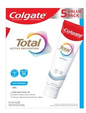 Colgate Total Whitening Gel Toothpaste 6 oz , 5 pk New