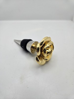 Decorative Wine Stoppers Gold tone rose Elegant Wine Accessories Mother's Day