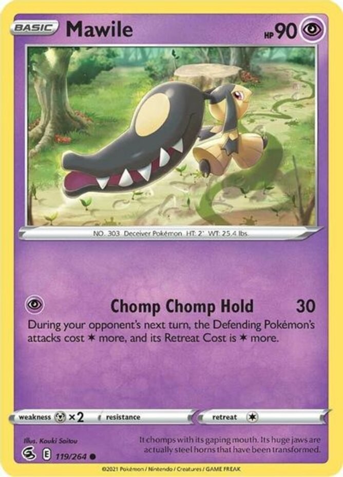 Mawile - 119/264 - Common (Lp) Fusion Strike - Psychic Pokémon