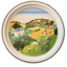 Vintage Villeroy & Boch Les Quatre Saisons Eté Plate No. 2 Gérard Laplau Retired