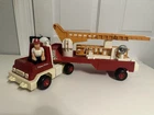 Vintage 1978 Fisher-Price Hook & Ladder FIRE TRUCK #319 Husky Fireman No Helper