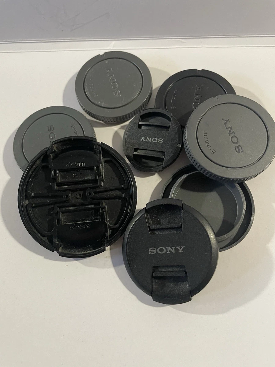 For Sony E / FE mount Lens Rear Cap or Camera Body Cap or Cap Set Plastic Black Lens Cover Lid for A7 A7R A7S A1 A9 A5000 A6000 - 44