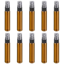 10 Pcs Small Empty Refillable Glass Spray Bottles for Makeup and Skin ml