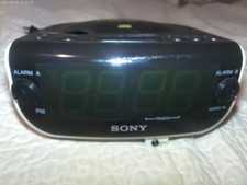 VTG sony dream machine clock radio alarm cd player ICF-CD815 white tested works