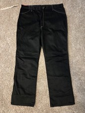 NOS Vintage Maverick Brand Mens Fashion Jeans W41 L32 Straight Black NWT 70s USA