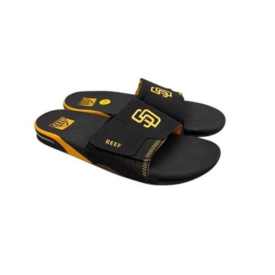 Reef Fanning San Diego Padres MLB Slide Sandals Bottle Opener Sole Mens Size 13