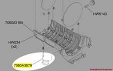 ETC Source Four Part - Gel Frame Retainer Clip 90 deg bend 7060A3079