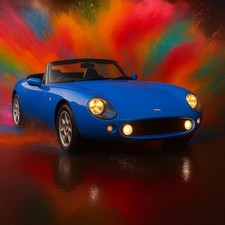TVR Griffith Blue Red Yellow  Birthday Card or General Greetings Card