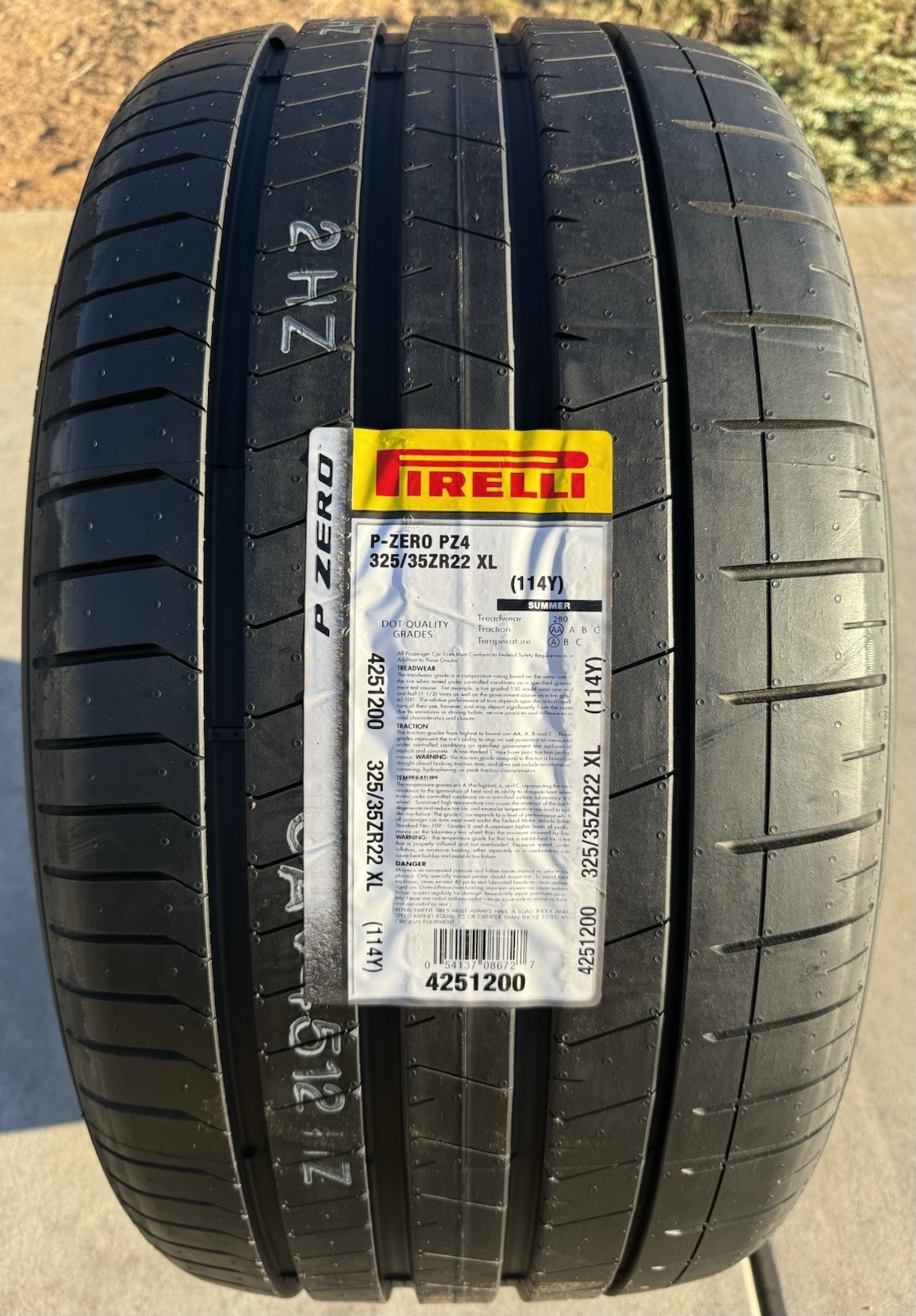 TWO BRAND NEW 325/35ZR22 (114Y) Pirelli P Zero PZ4 Lamborghini Urus & DBX Tires!