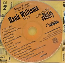 90067 HANK WILLIAMS  CHARTBUSTER KARAOKE CDG LOT FL GA
