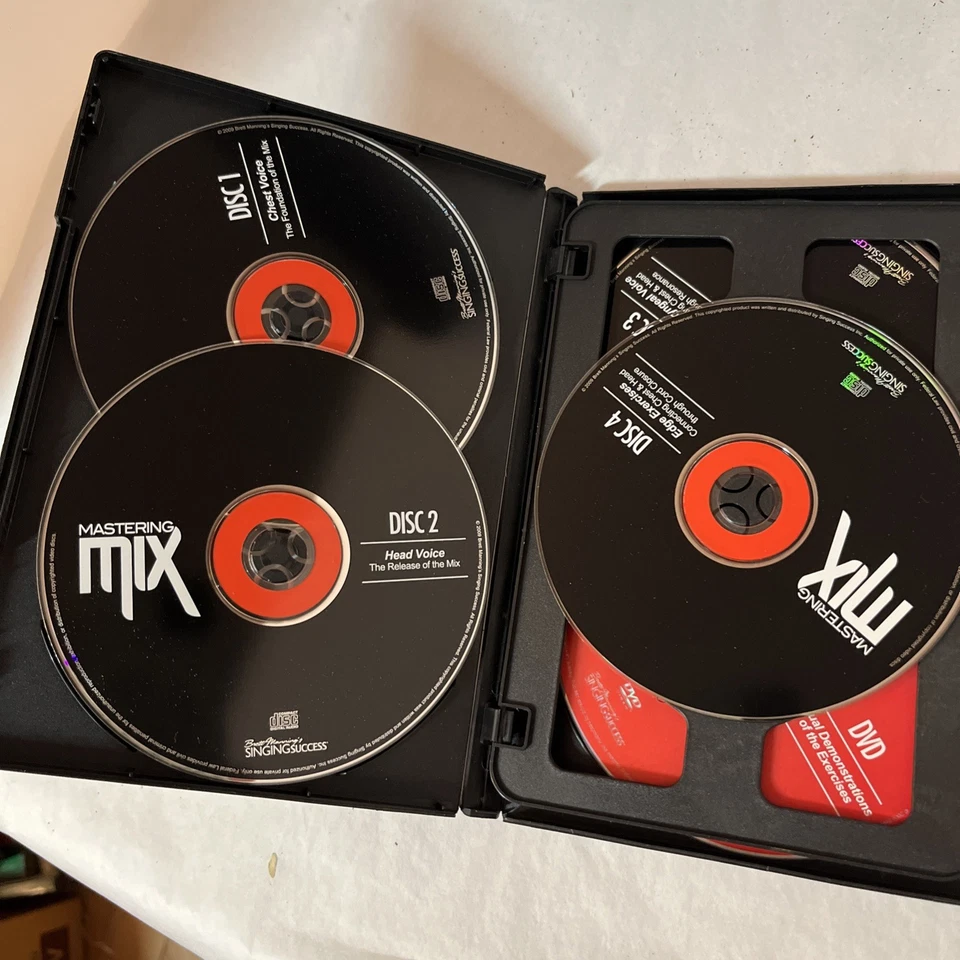 Brett Manning's MASTERING MIX Systematic Vocal Voice Training CD/DVD Set - Image 3 of 4