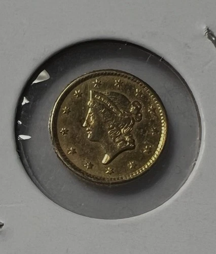 1851 Liberty Coronet Gold Coin $1 Fractional Currency Pre-1933