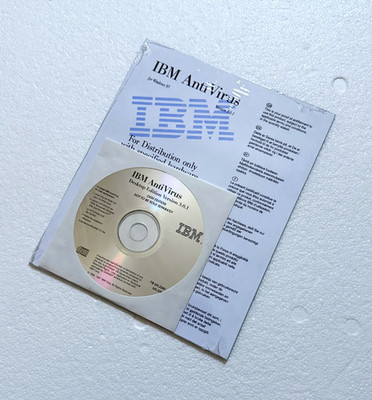 1997 Vintage IBM AntiVirus v3.0.1 for Win95/NT & OS/2 - New, Collectible