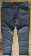 Lululemon Pants Mens 38x32 ABC Slim Fit 5 Pocket Warpstreme Golf Black LM5949S