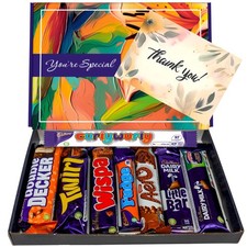 Chocolate Gift Box - Letterbox Hamper - For Kids - Him and Her (Thank You - Luxu