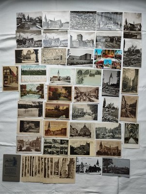 51 AK aus Paderborn Dom Rathaus Marktplatz ect. Steindruck Künstler AK 1900-50er