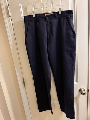 Vintage Galaxy by Harvic Men s Navy Work Pants 34x32 USA Made Uniform Slacks