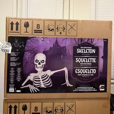 Costco Giant Ground Breaking Skeleton with LCD Eyes and Sound