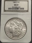 1880-S Morgan Silver Dollar $1 NGC MS64