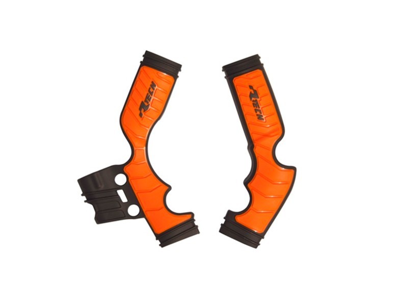 Rtech Frame Protectors Fit KTM SX65 Husqvarna TC65 GasGas MC65 16-23 Black