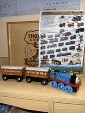 BRIO THOMAS THOMAS FRIENDS TRAIN WOODEN RAILWAY 1996/1997 ANNIE CLARABEL Coaches