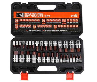 Set de dados hexagonales Allen 32 piezas, SAE/métrico, alta resistencia