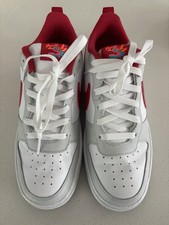 Nike Court Borough Low 2 GS White University Red Youth Casual FZ5525-161
