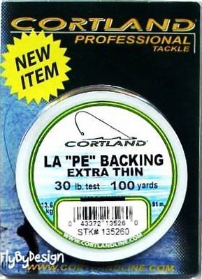 Cortland Large Arbor ''PE'' Extra Thin Fly Fishing Backing Line